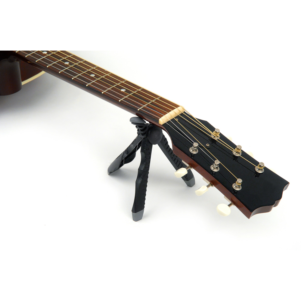 Planet Waves by D’Addario PW-HDS The Headstand 折り畳みヘッドスタンド ギターを置いた画像