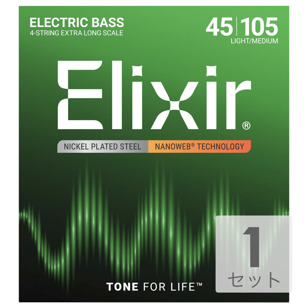 ELIXIR 14087/NANOWEB/BASS/Medium/Extra Long Scale エレキベース弦