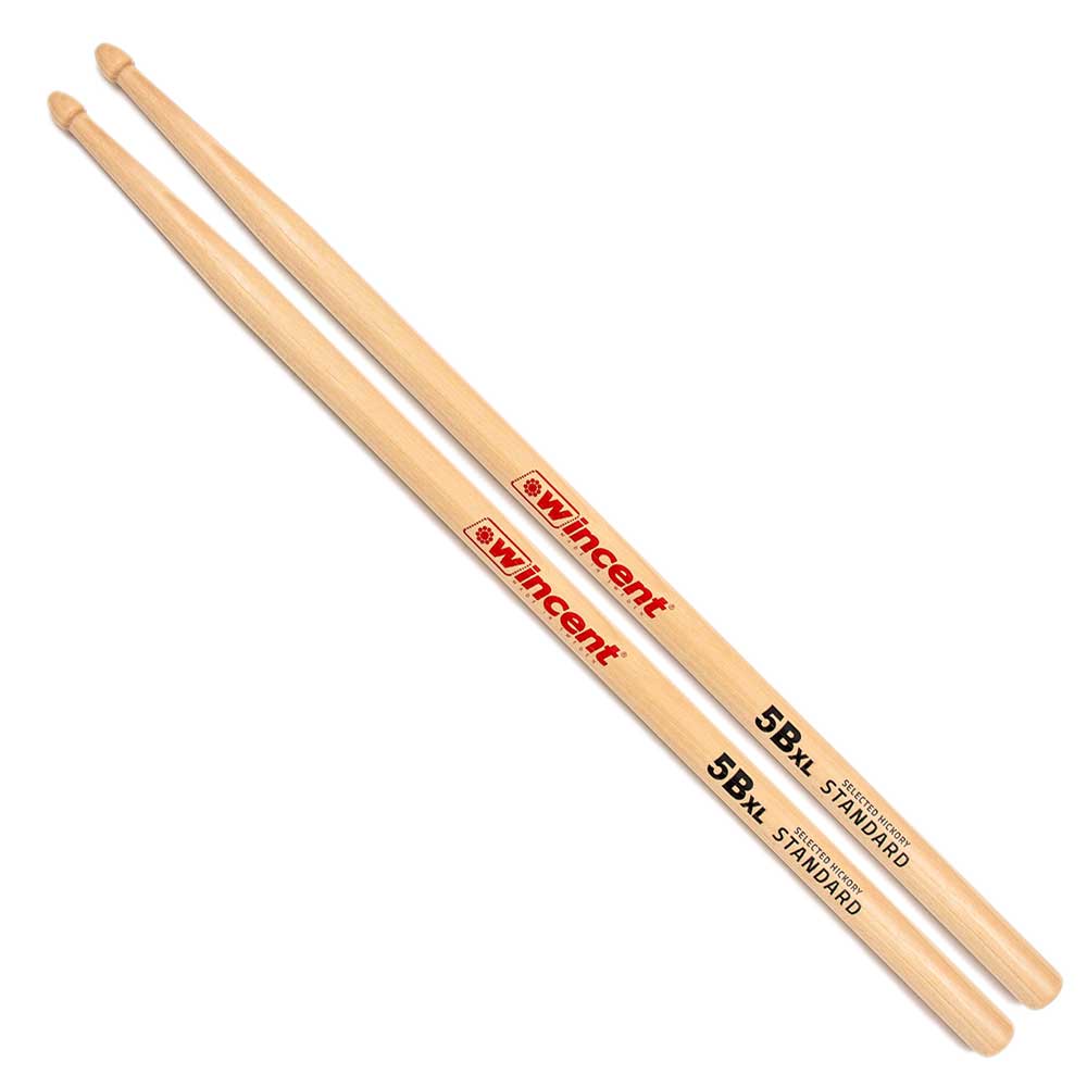 【1ペア】 Wincent ウィンセント W-5BXL ドラムスティック ヒッコリー