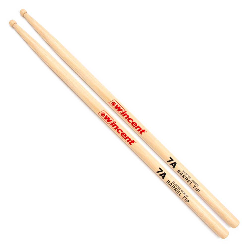 【1ペア】 Wincent ウィンセント W-7ABT ドラムスティック ヒッコリー