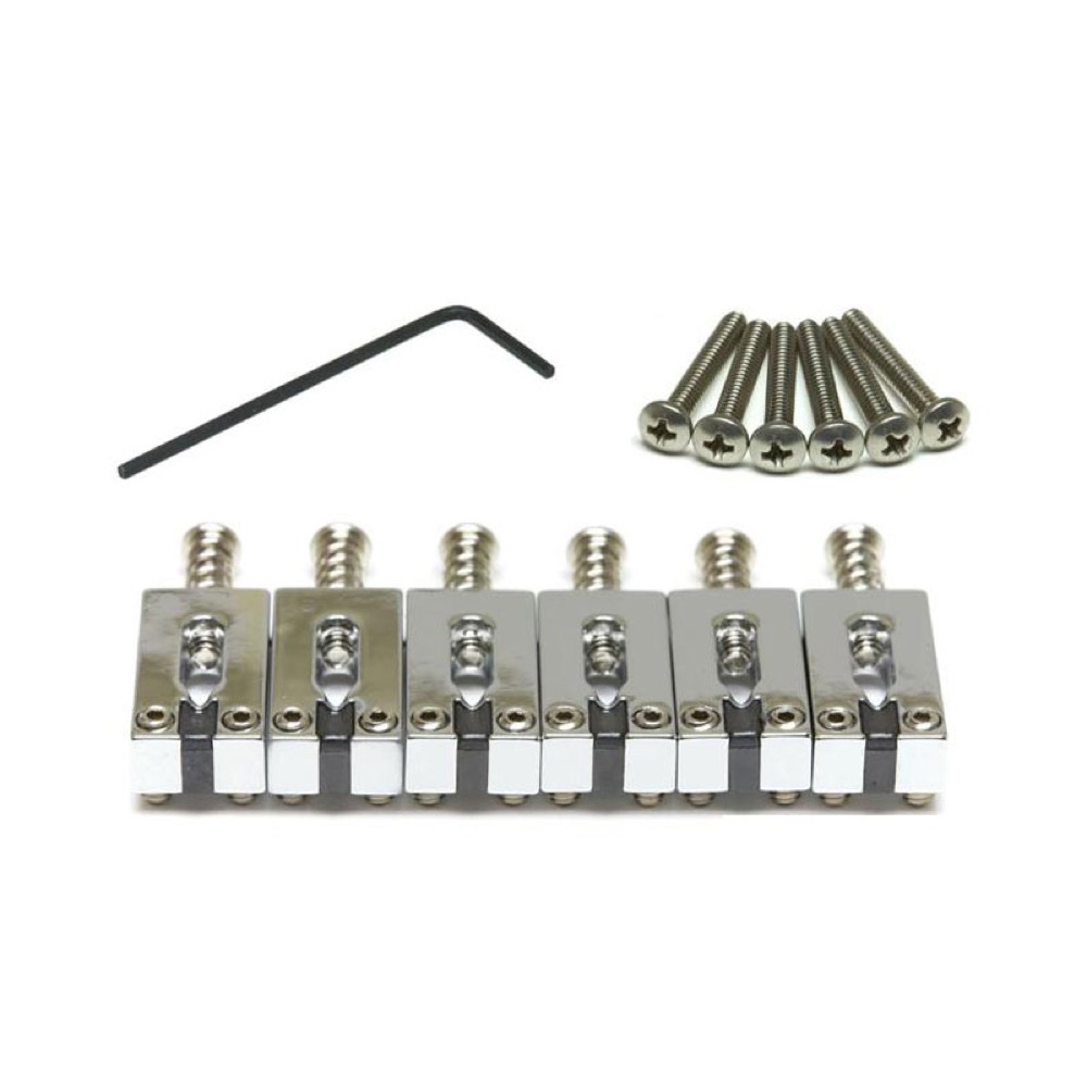 GRAPH TECH PG-8000-0C STRING SAVER CLASSIC FOR STRAT & TELE 2 1/16” SPACING CHROME ブリッジサドル
