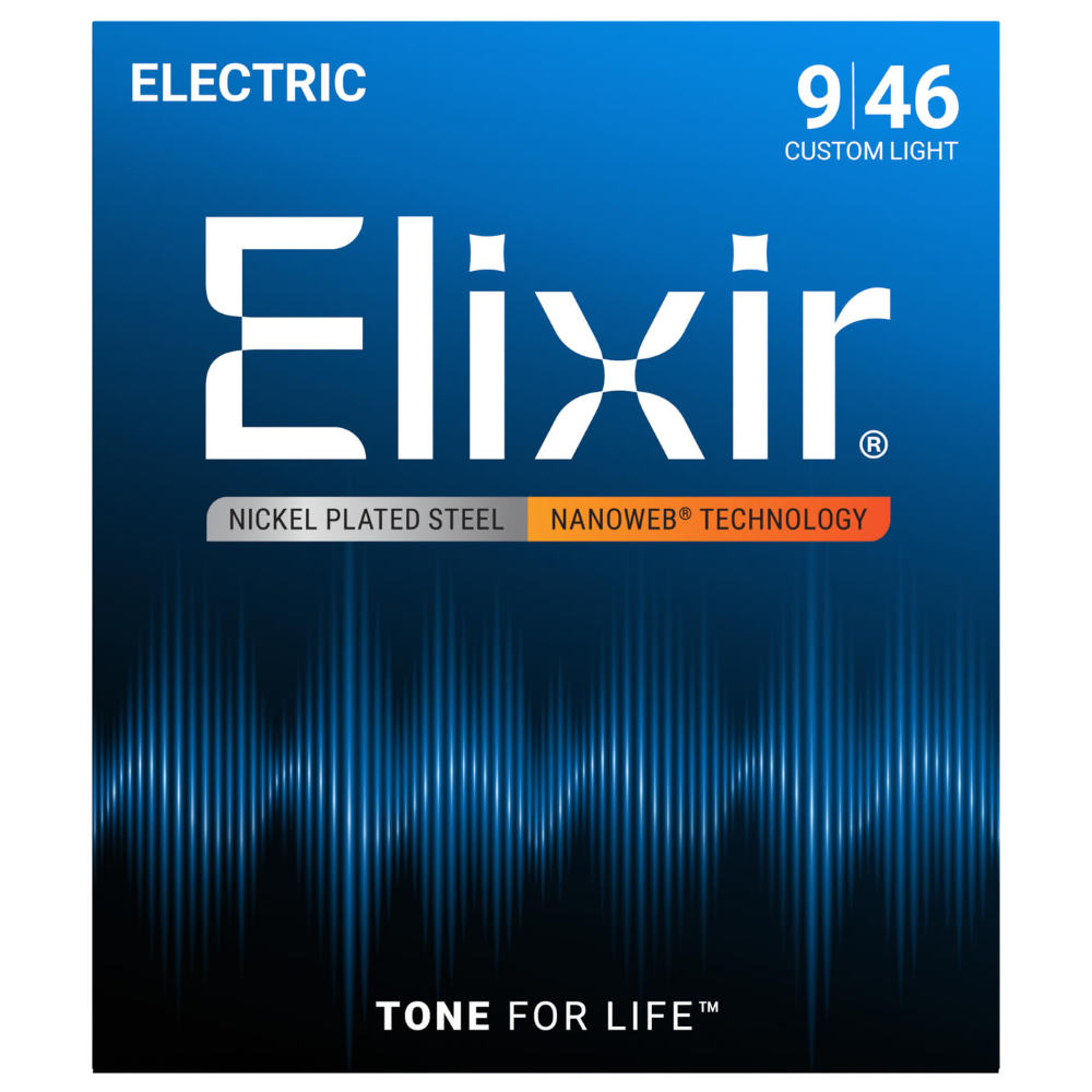 ELIXIR 12027 2パック NANOWEB Custom Light 09-46 エレキギター弦