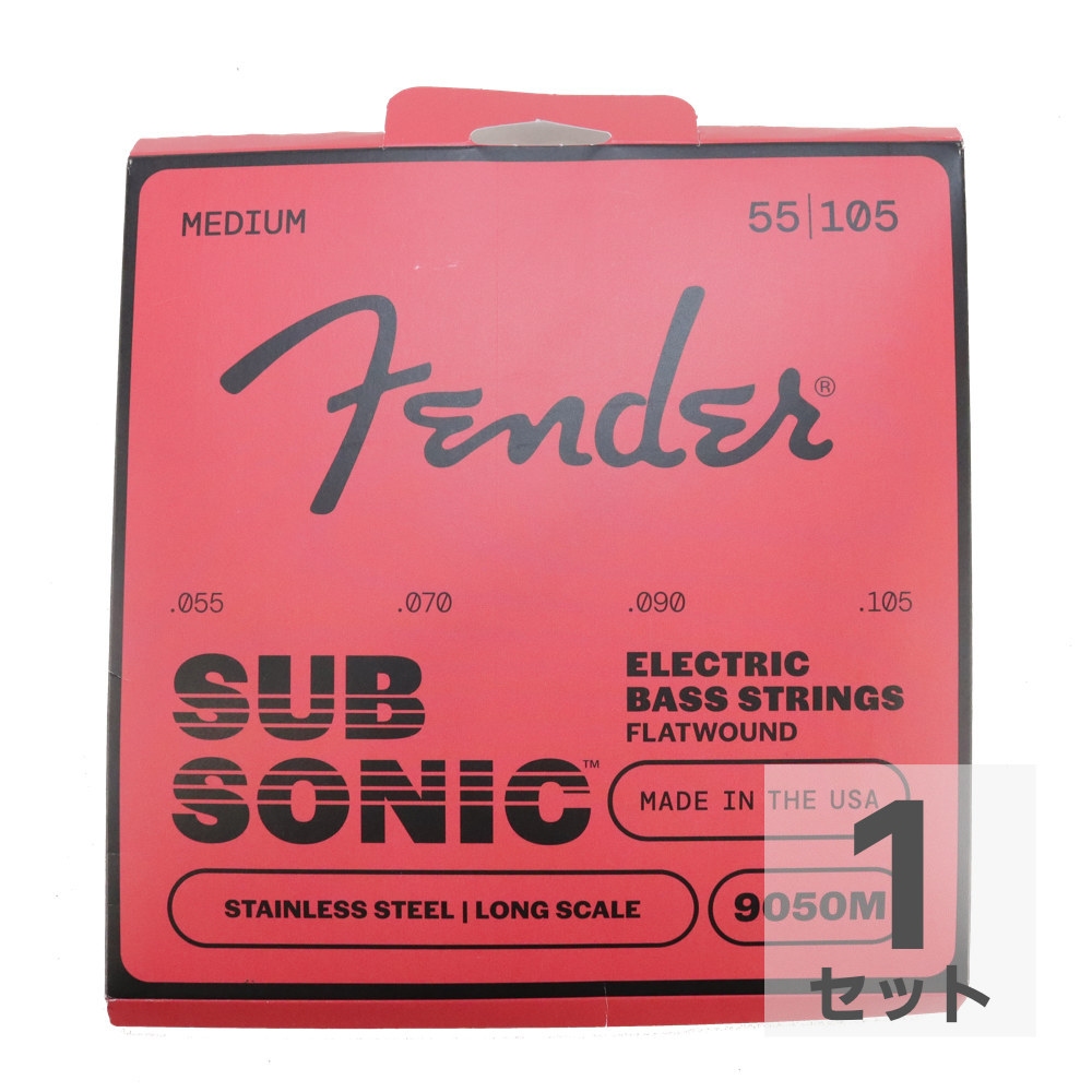 Fender Bass Strings Stainless Steel Flatwound 9050M 55-105 エレキベース弦