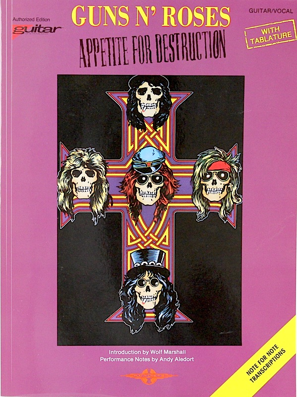 GUITAR VOCAL GUNS N' ROSES APPETITE FOR DESTRU シンコーミュージック