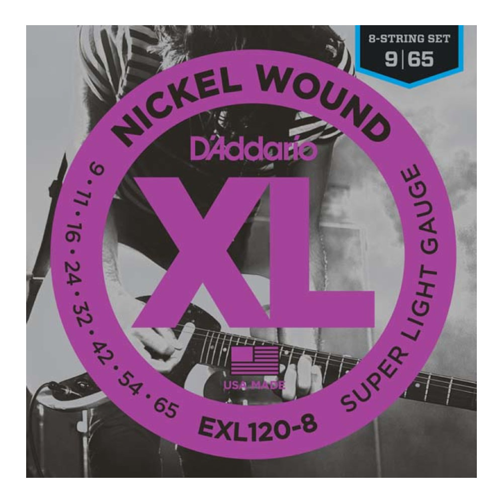 D'Addario EXL120-8 8弦エレキギター弦