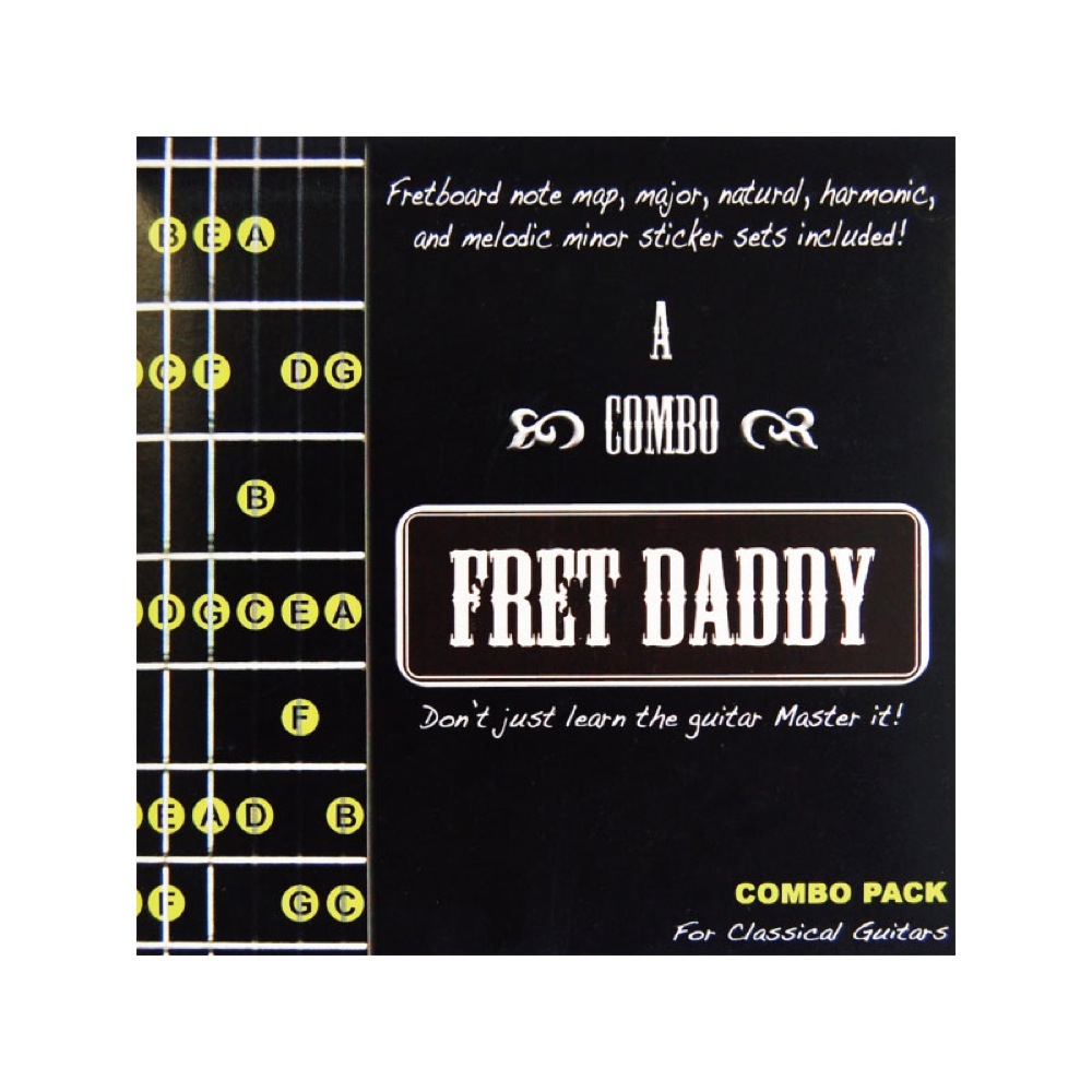 Fret Daddy スケール教則シール コンボパック クラシックギター用