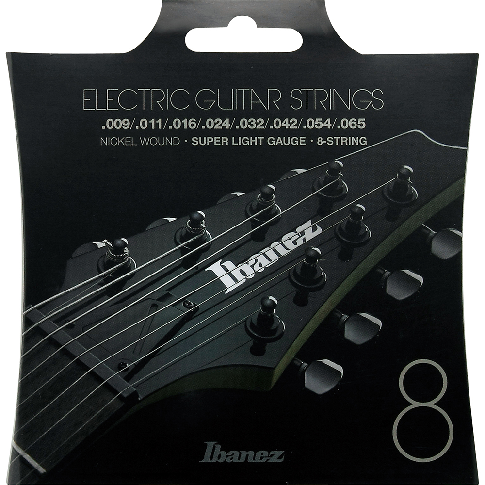 IBANEZ IEGS8 Nickel Wound 09-65 Super Light 8弦ギター用 エレキギター弦