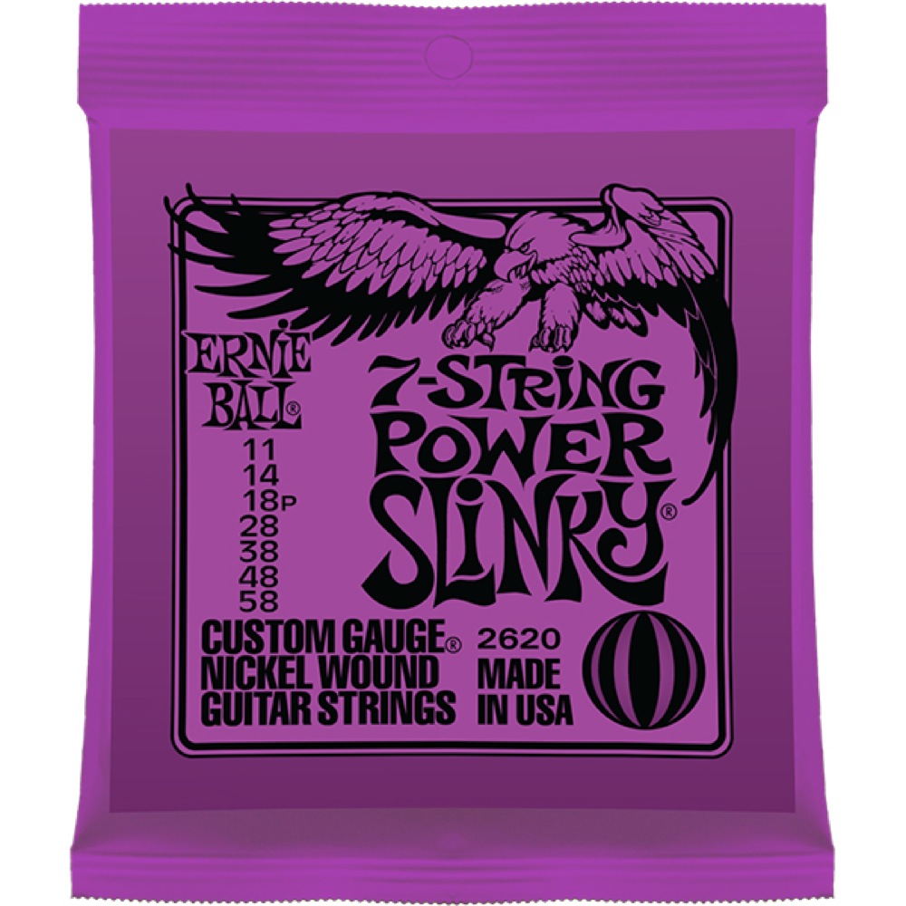 ERNIE BALL 2620 7-String Power Slinky 7弦エレキギター弦