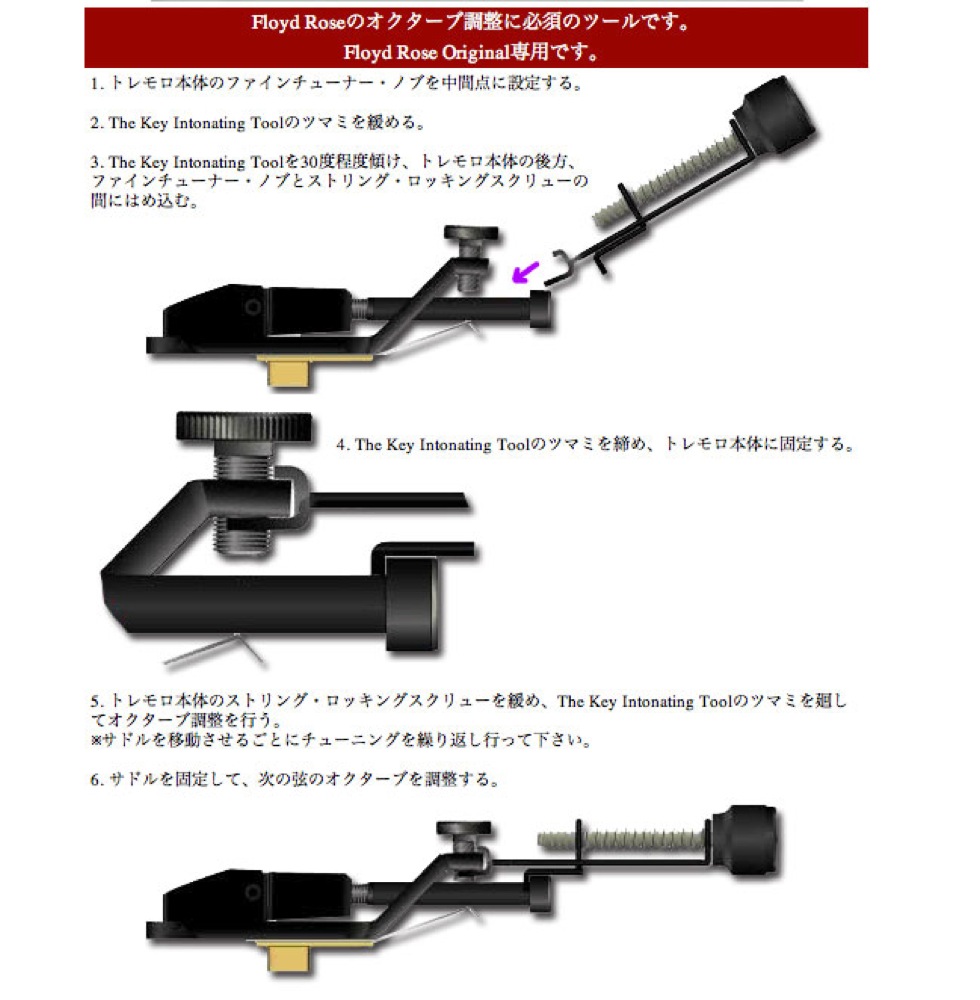 Floyd Roseのオクターブ調整に必須のツールです