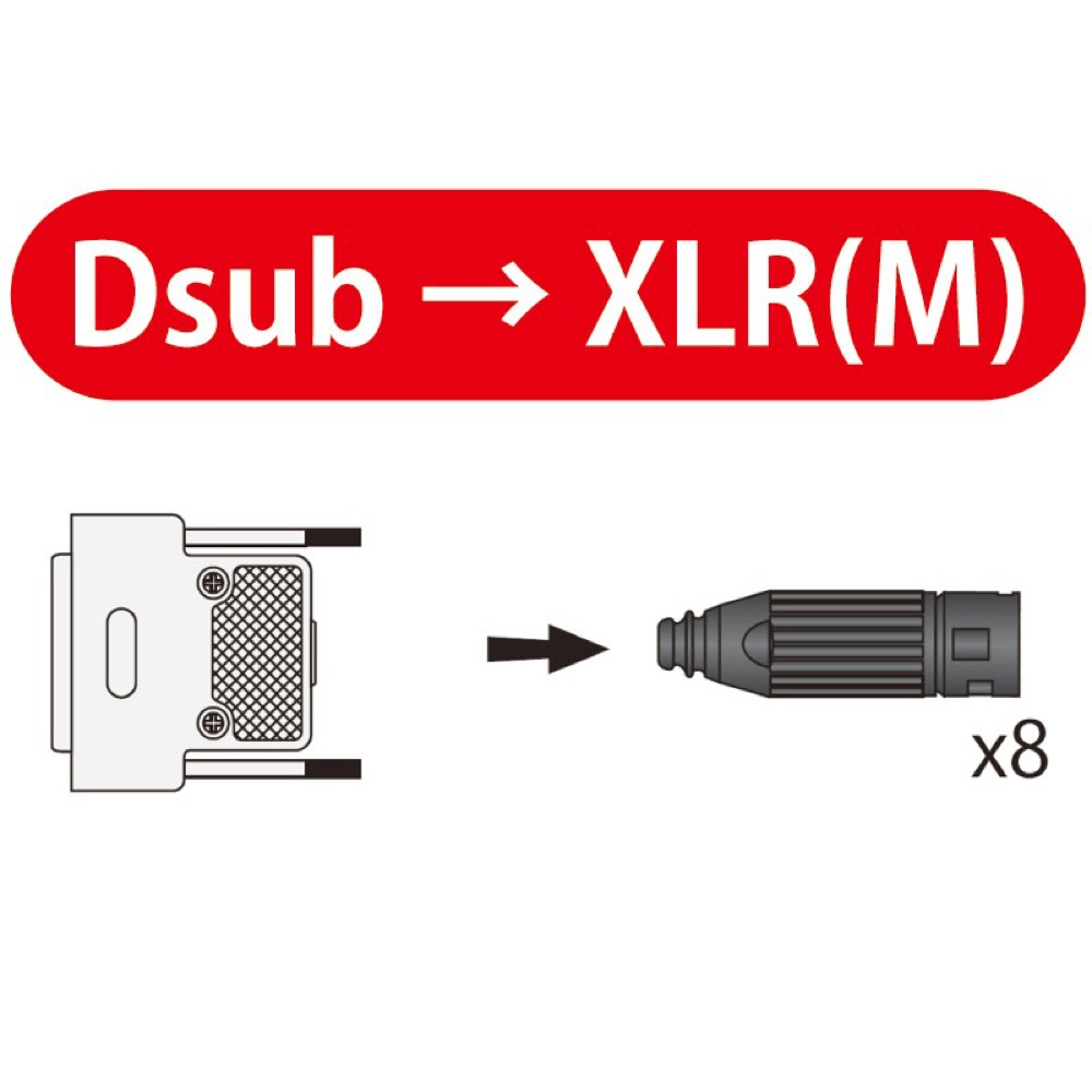 コネクタ:Dsub-XLR(M)/長さ:3.0m