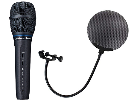 AUDIO-TECHNICA(オーディオテクニカ) AE5400 コンデンサーマイク Dicon Audio(ディコンオーディオ) DCP-2 メタルポップフィルター