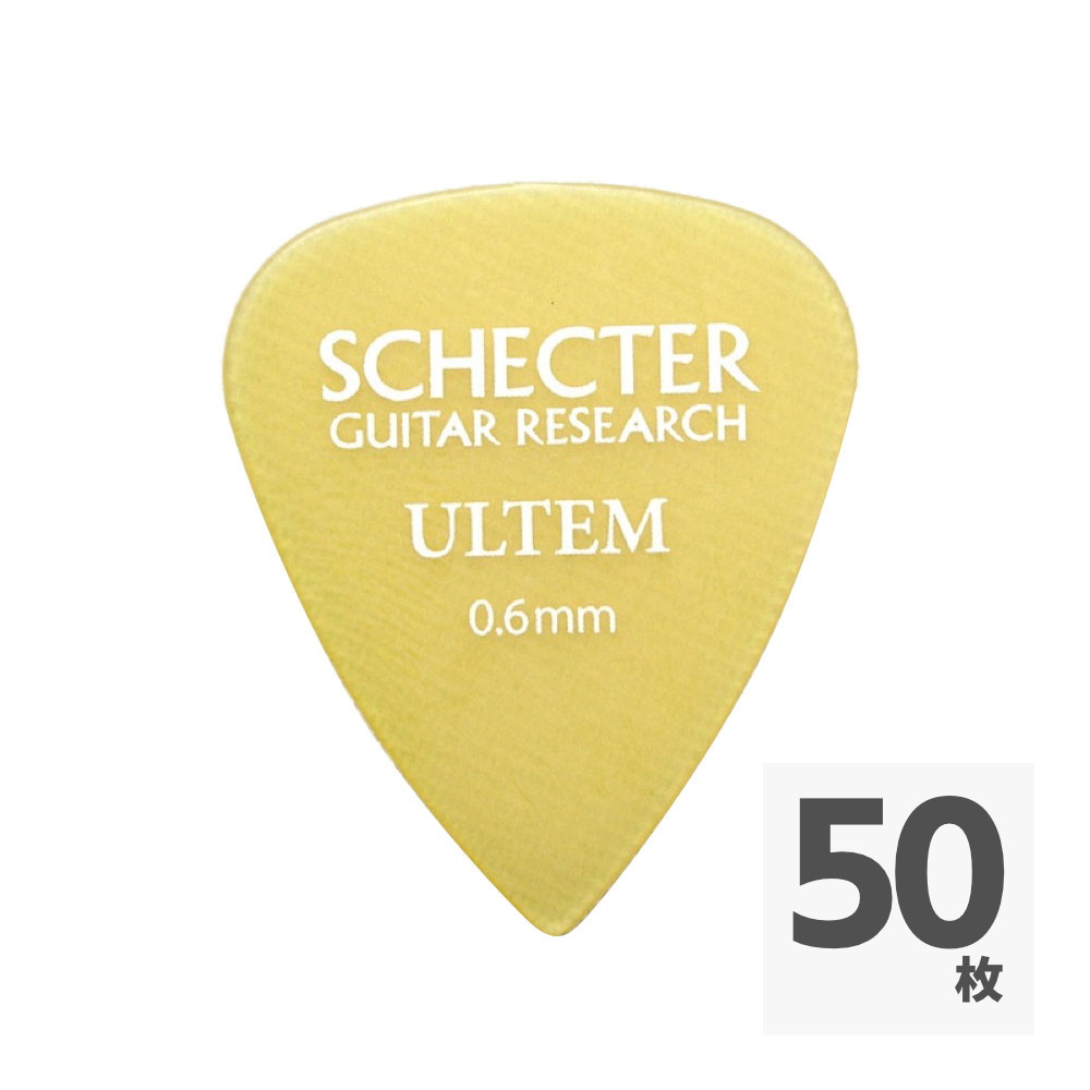 SCHECTER SPT-06-UL ティアドロップ型 0.6mm ウルテムピック×50枚
