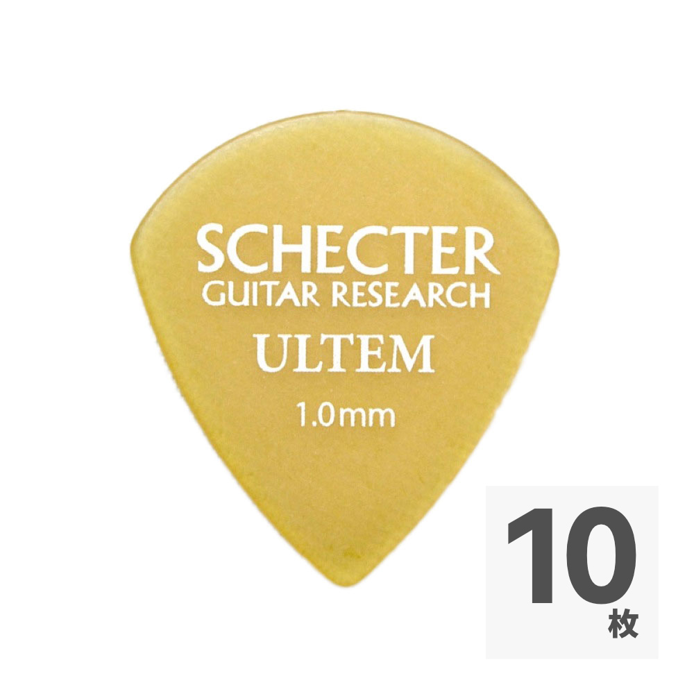 SCHECTER SPJ-10-UL JAZZタイプ 1.0mm ウルテム ギターピック×10枚