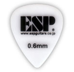 ESP PT-06P10 WH ポリアセタール ティアドロップ型 ピック×10枚