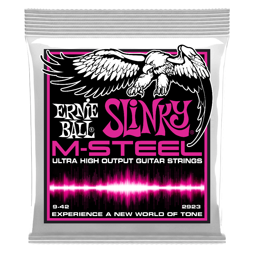 ERNIE BALL 2923 M-STEEL SUPER SLINKY エレキギター弦×6セット