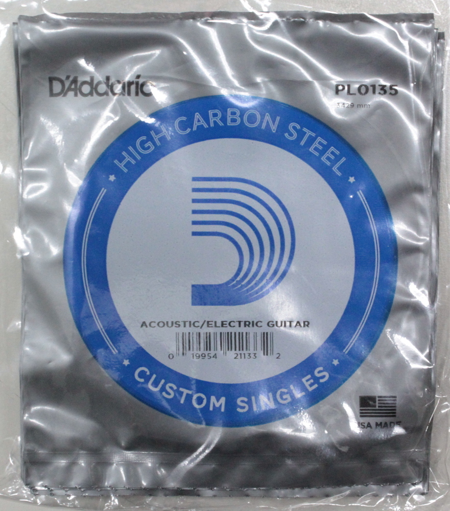 D’Addario PL0135弦×10本 バラ弦