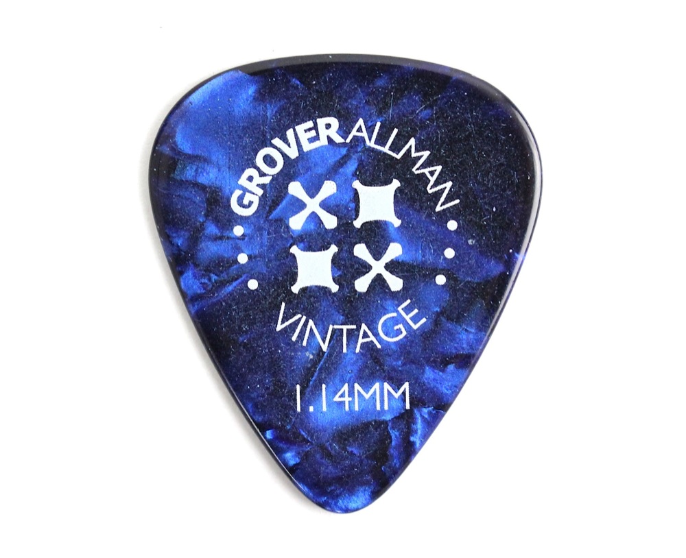 Grover Allman Vintage Celluloid Blue 1.14mm PPV4411 ギターピック×30枚