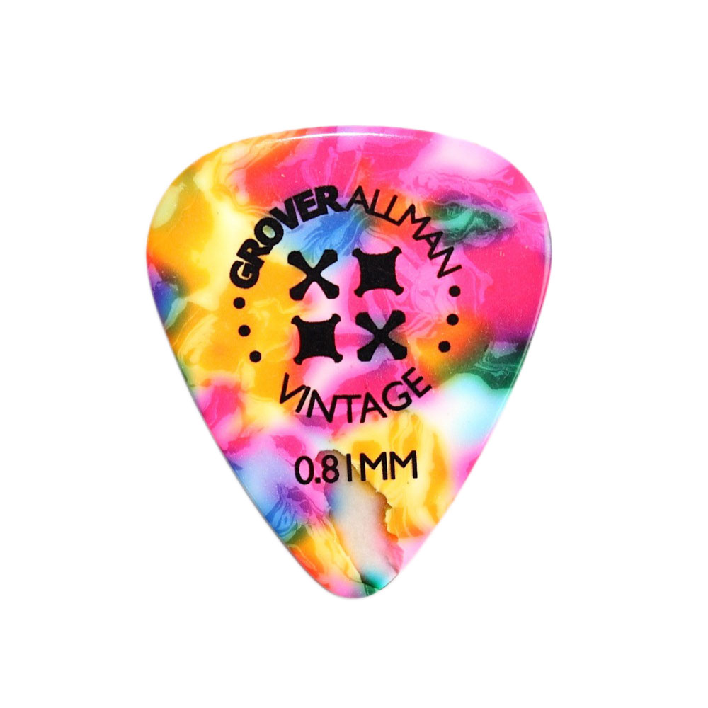 Grover Allman Vintage Celluloid Rainbow 0.81mm PPV4909 ギターピック×30枚
