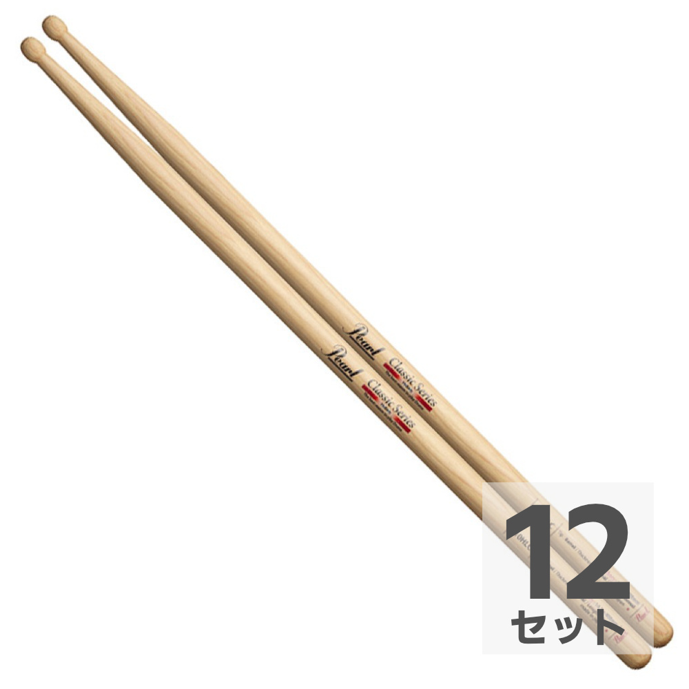 Pearl 110HLC ヒッコリー ドラムスティック×12セット