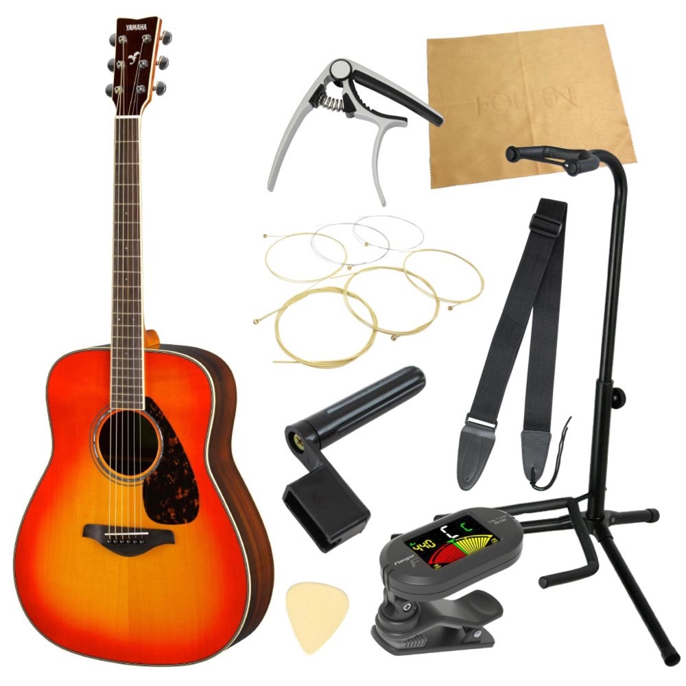 ヤマハから始める!大人のアコギ入門セット YAMAHA FG830 AB アコースティックギター 9点セット