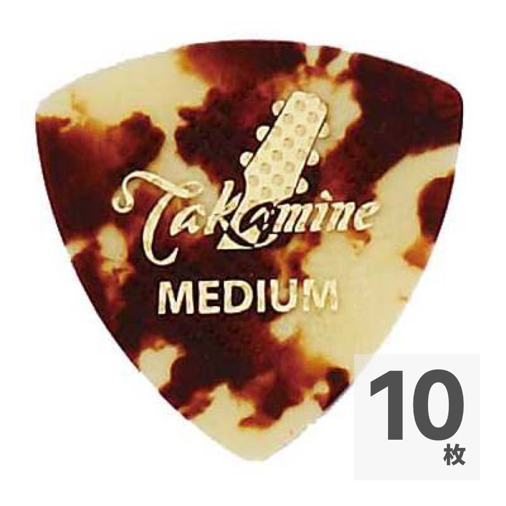 TAKAMINE P1T MEDIUM セルロイド トライアングルピック×10枚