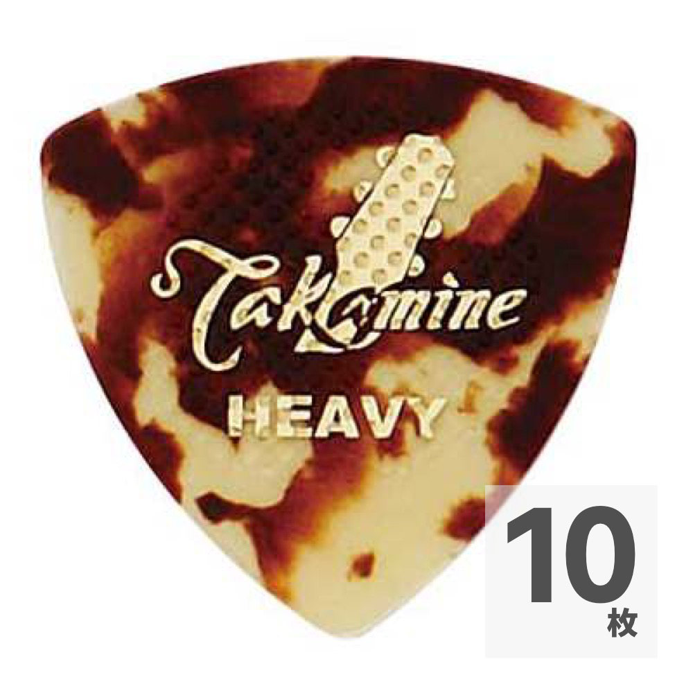 TAKAMINE P1T HEAVY セルロイド トライアングルピック×10枚