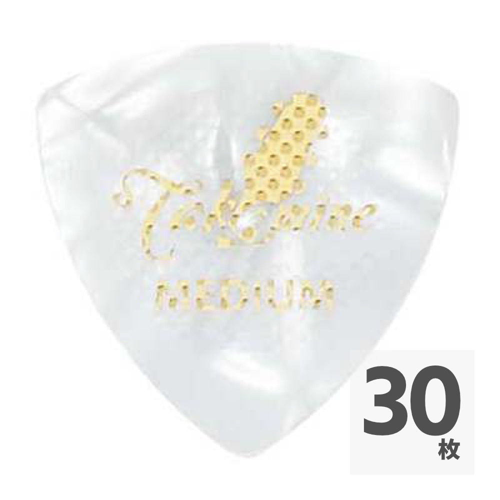 TAKAMINE P1W MEDIUM セルロイド トライアングルピック×30枚