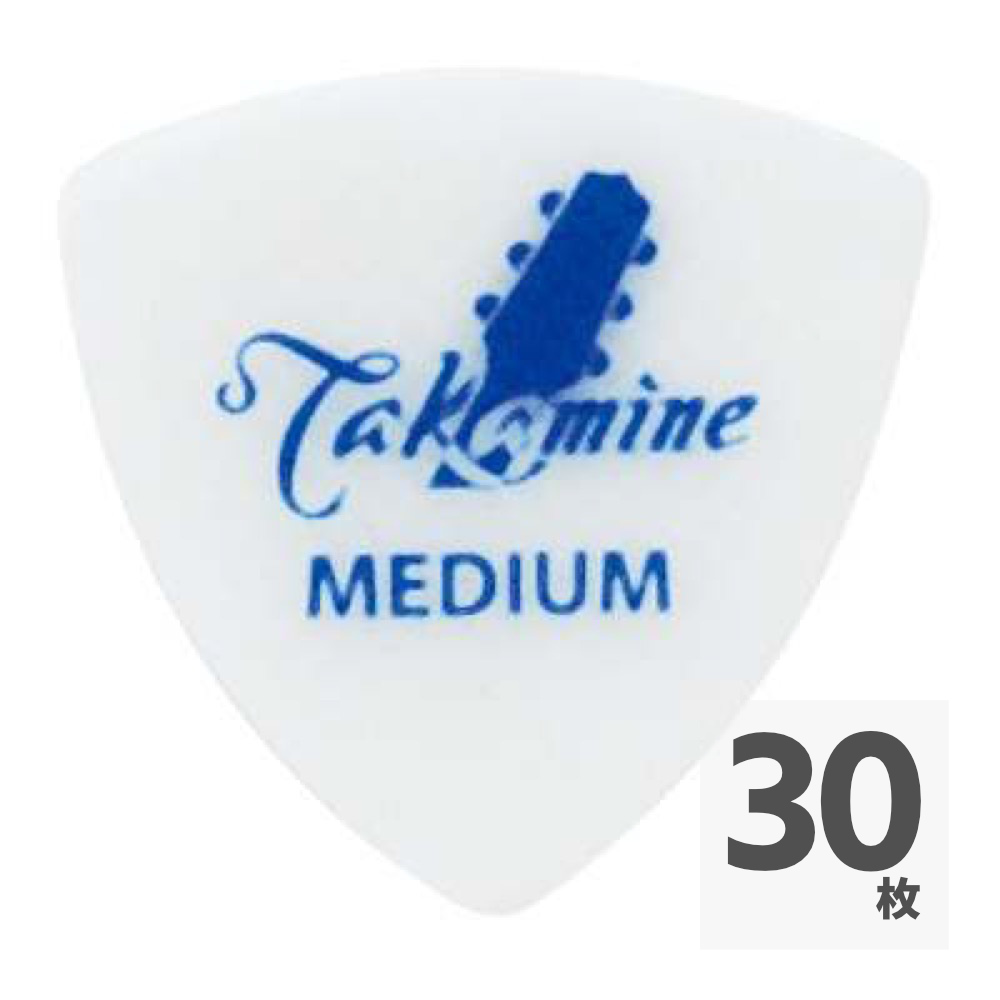 TAKAMINE P3W MEDIUM ポリアセタール トライアングルピック×30枚