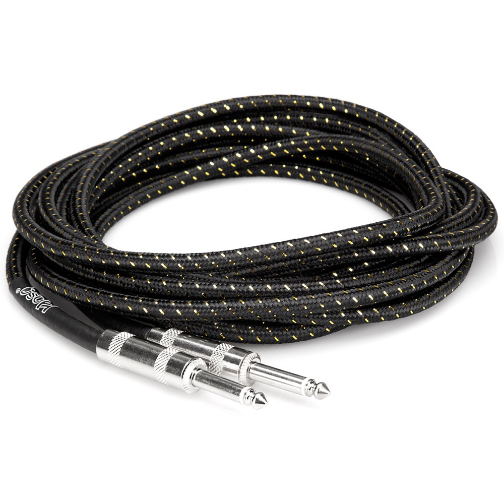 Hosa 3GT-18C4 5.4m SS Black/Gold ギターケーブル×3本
