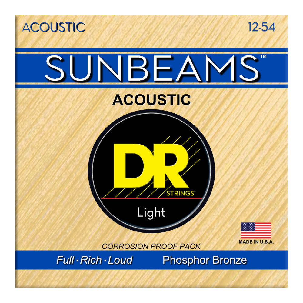 DR SUNBEAM DR-RCA12 LIGHT アコースティックギター弦×12セット