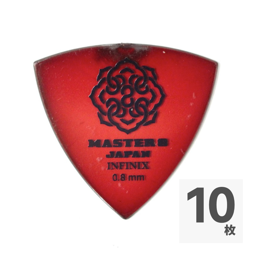 MASTER 8 JAPAN IF-TR080 INFINIX TRIANGLE 0.8mm ギターピック×10枚