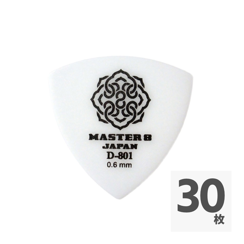 MASTER 8 JAPAN D801-TR060 D-801 TRIANGLE 0.6mm ギターピック×30枚