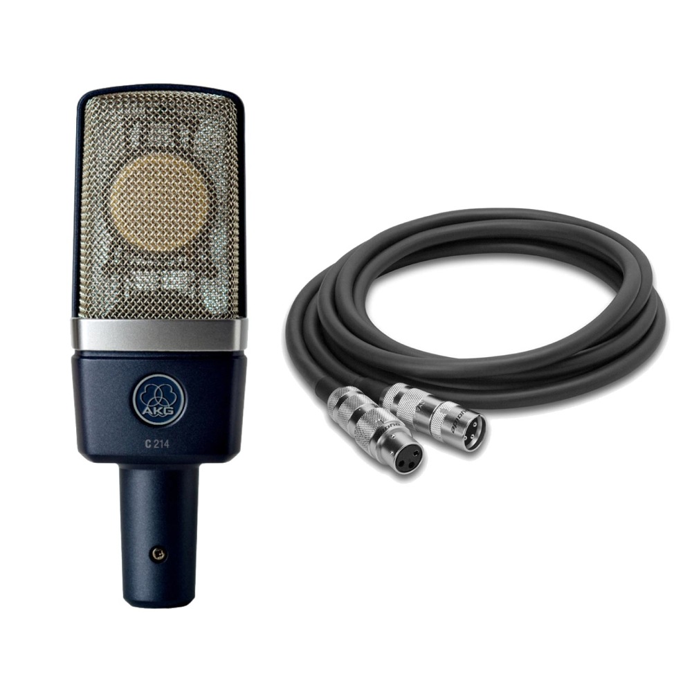 AKG C214 コンデンサーマイク Zaolla ZMC-110 10ft マイクケーブル 2点セット