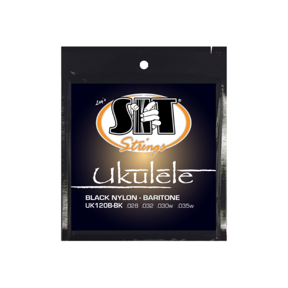 SIT STRINGS UK120B-BK Black Nylon バリトンウクレレ弦×12セット