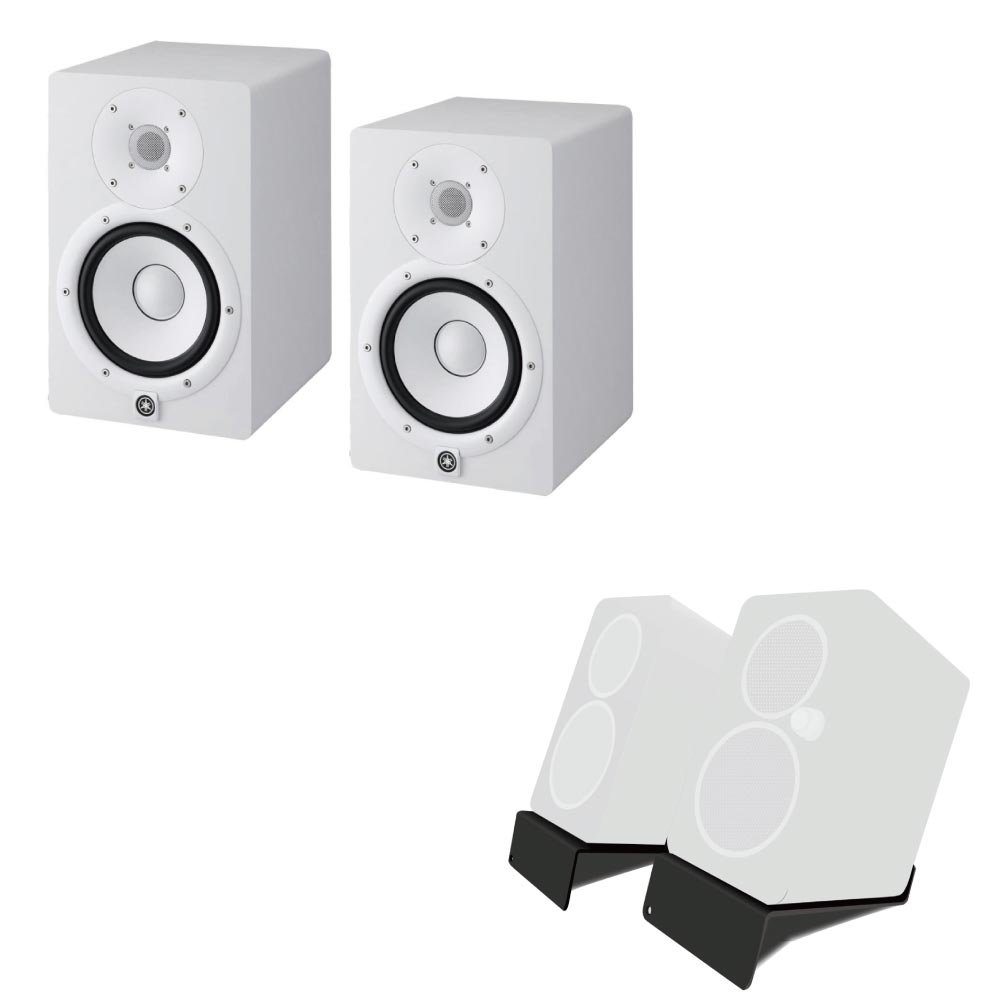 YAMAHA HS7W パワードスタジオモニタースピーカー×2本 & KIKUTANI MO-SPS-Z モニタースピーカースタンド