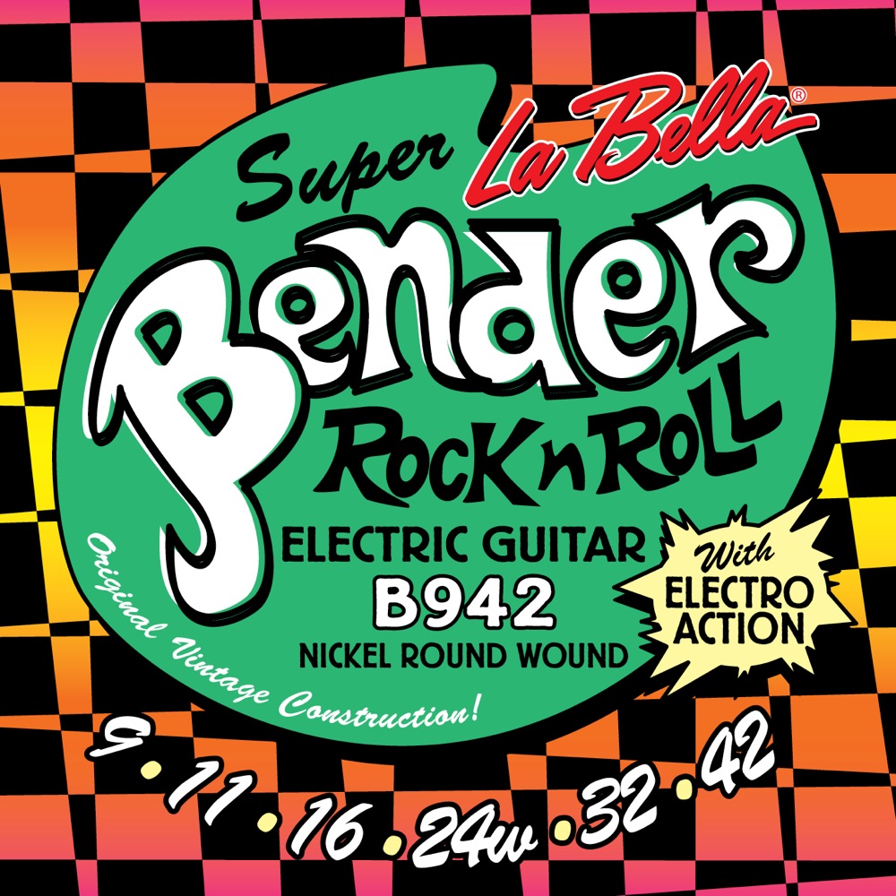 La Bella The Bender B942 SUPER LIGHT 09-42 エレキギター弦×6セット