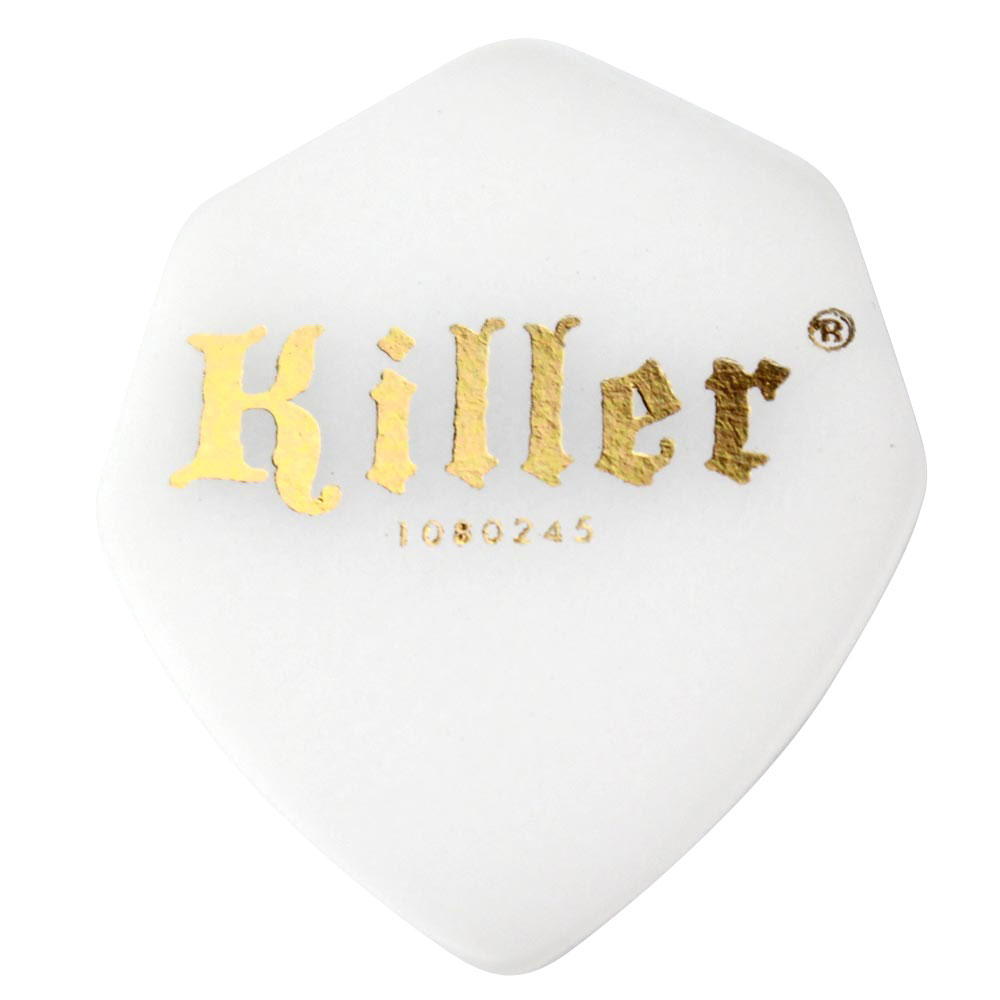 Killer KP-10 WHITE トリムエッジピック 白×30枚