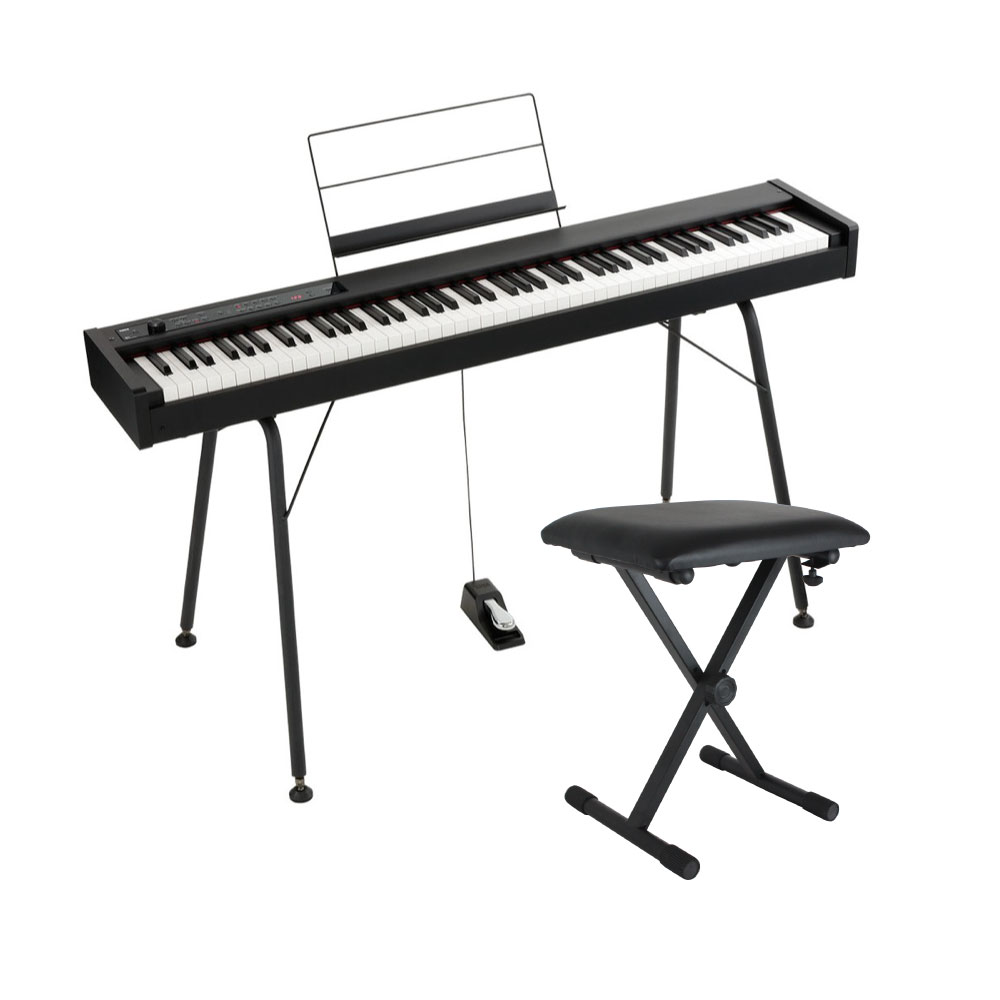 KORG D1 DIGITAL PIANO 電子ピアノ 純正スタンド&X型キーボードベンチ付きセット