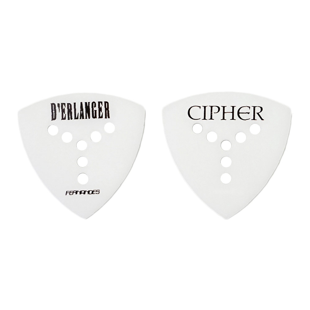 FERNANDES P-100 White D’ERLANGER CIPHER ギターピック 1.0mm×30枚