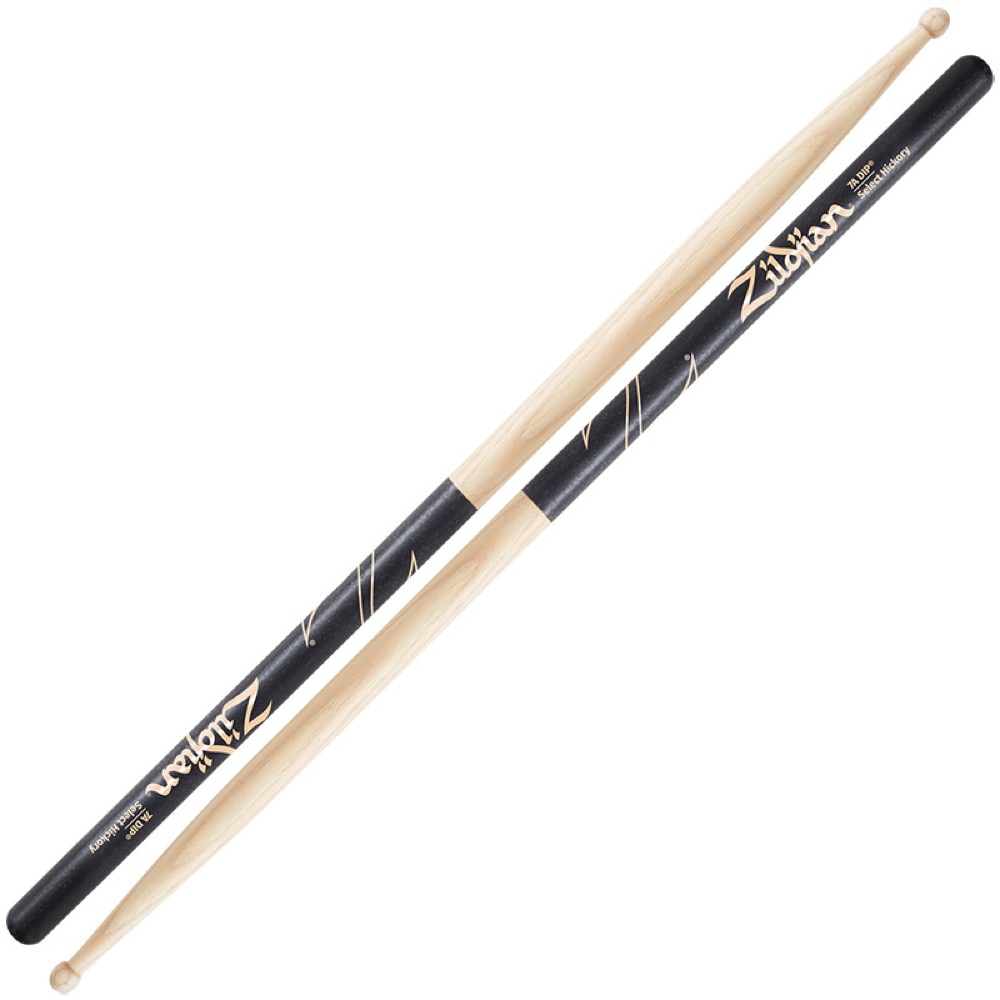 ZILDJIAN LAZLZ7AD Hickory Series 7A WOOD BLACK DIP ドラムスティック×6セット