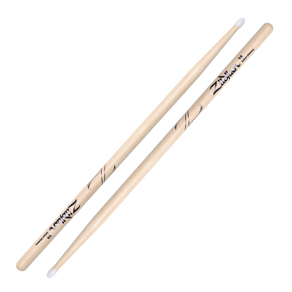 ZILDJIAN LAZLZ5AN Hickory Series 5A NYLON NATURAL DRUMSTICK ドラムスティック×6セット
