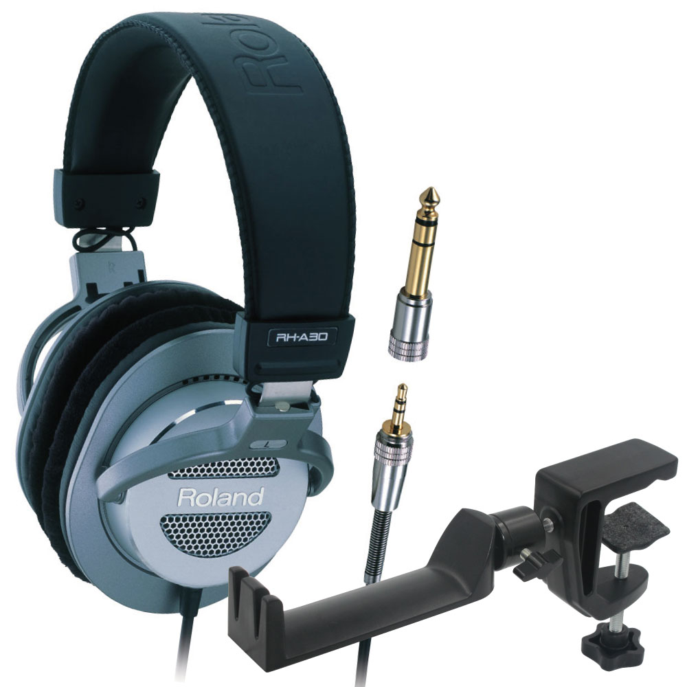 ROLAND RH-A30 ヘッドホン & SEELETON SMH-1 ヘッドホンハンガー 2点セット