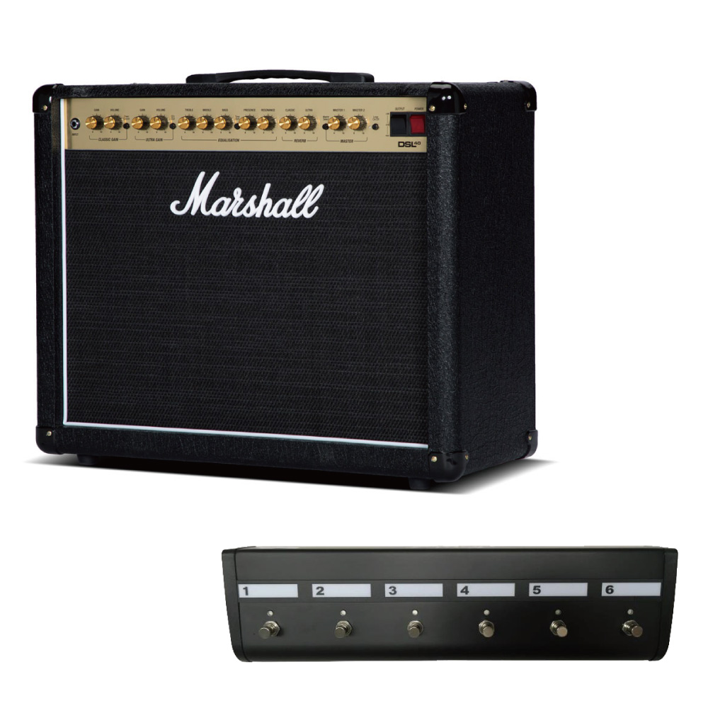 MARSHALL DSL40C ＆ MARSHALL PEDL91016 フットスイッチ 専用フットコントローラー付きセット