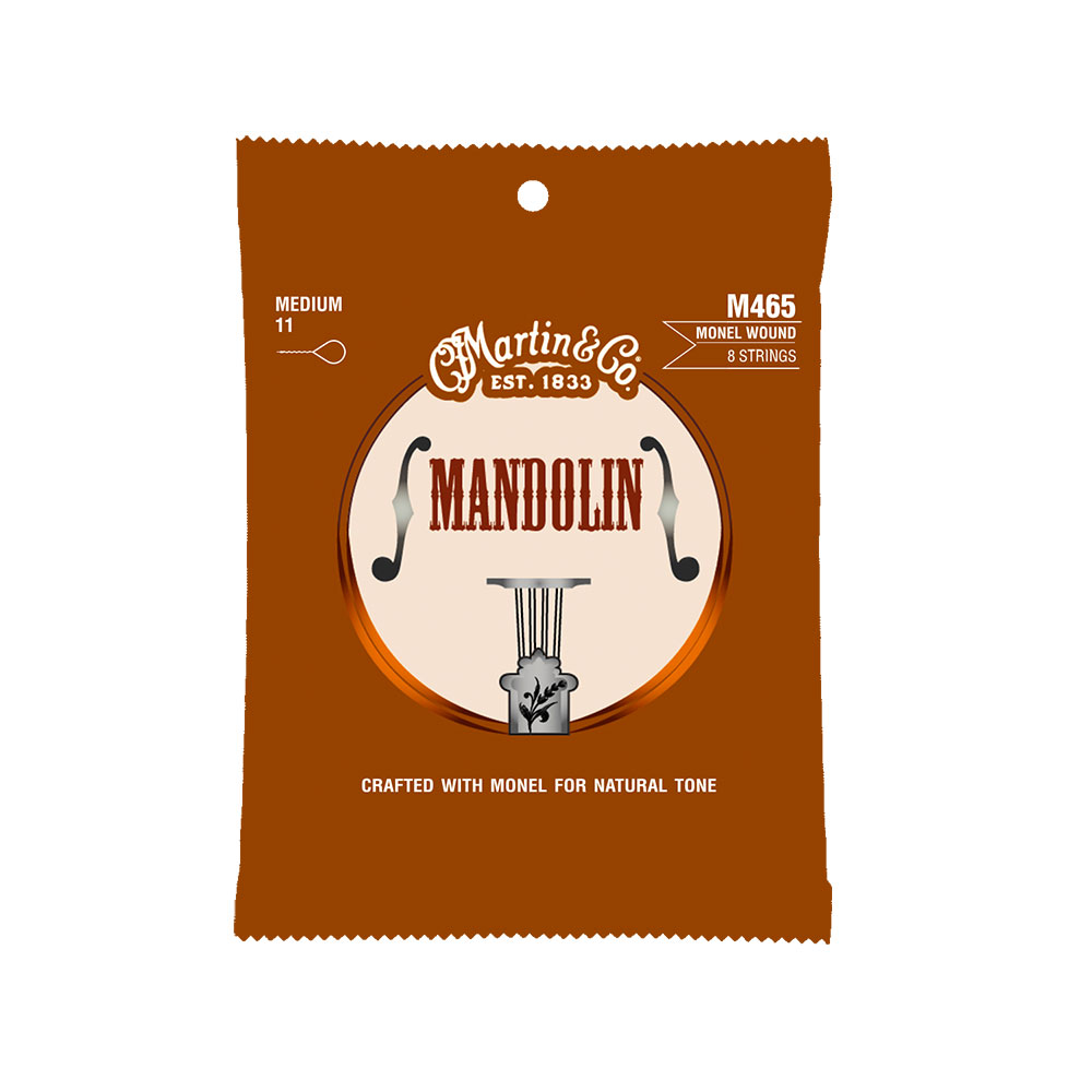 MARTIN M465 Mandolin Monel Wound Medium マンドリン弦×3セット