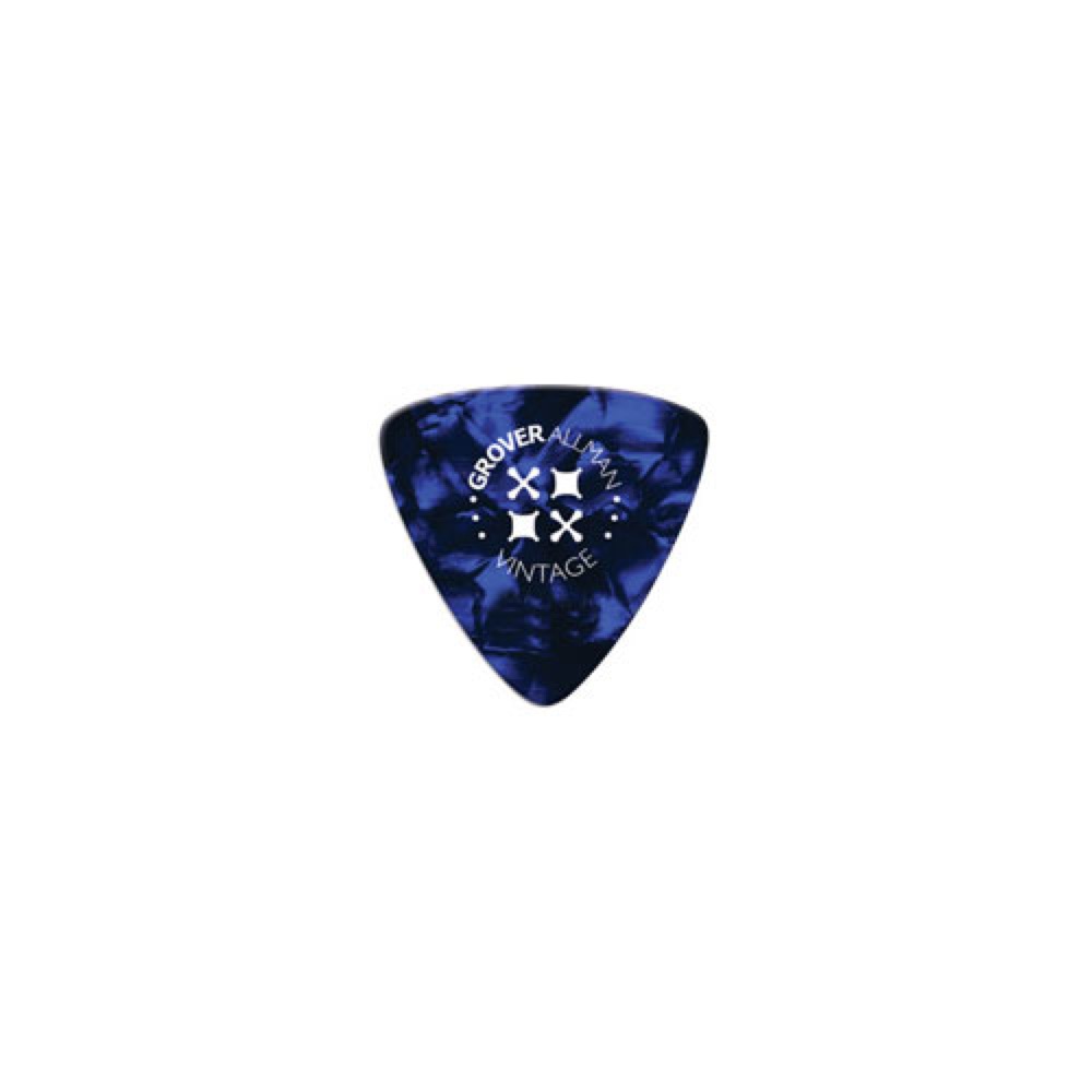 Grover Allman Vintage Celluloid Blue 0.96mm PTV0007 オニギリ型 ギターピック×10枚