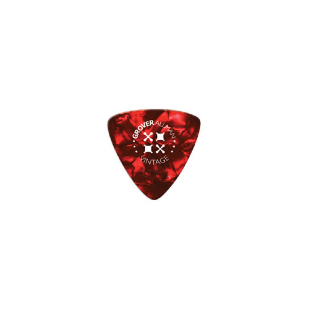 Grover Allman Vintage Celluloid Red 0.81mm PTV0002 オニギリ型 ギターピック×30枚