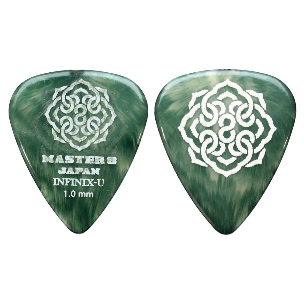 MASTER 8 JAPAN IFU-TD100 INFINIX-U TEARDROP with Hard Grip 1.0mm ギターピック×10枚