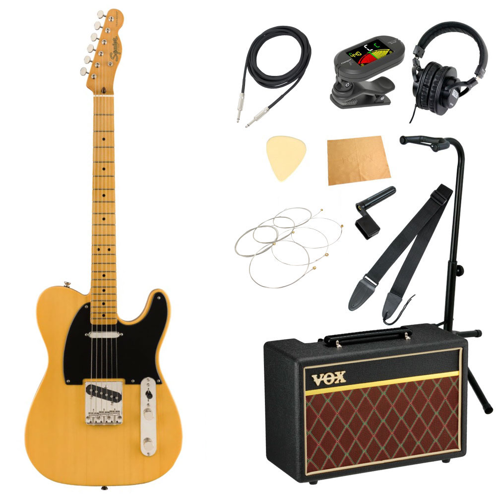 Squier Classic Vibe ’50s Telecaster MN BTB エレキギター VOXアンプ付き 入門11点セット