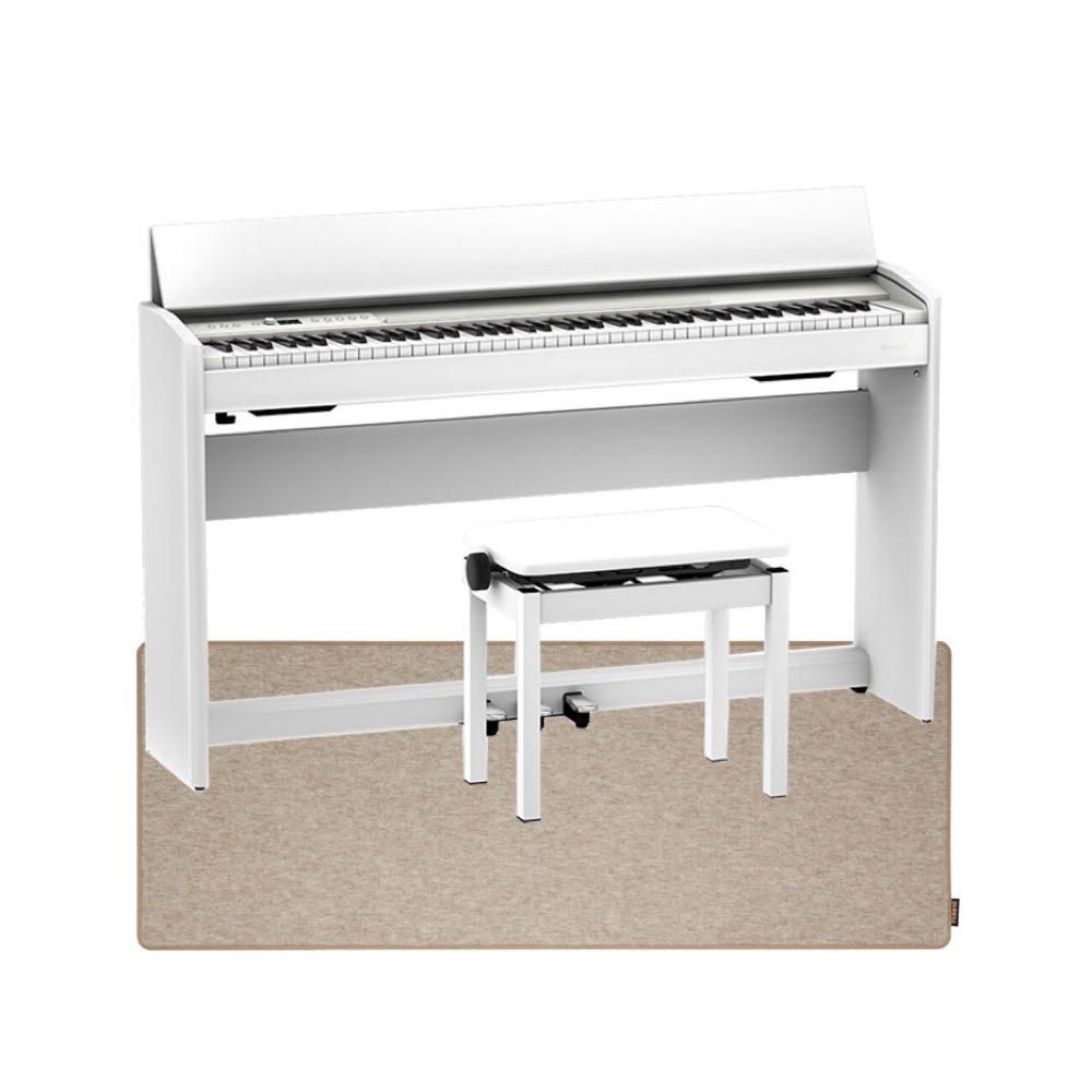 ROLAND F701-WH Digital Piano 電子ピアノ 高低自在椅子付き ホワイト &セッティングマット付き 【組立設置無料サービス中】