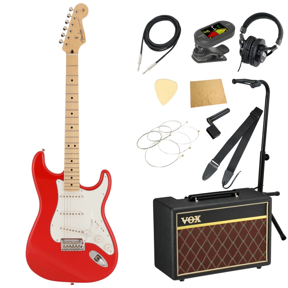 Fender Made in Japan Hybrid II Stratocaster MN MDR エレキギター VOXアンプ付き 入門11点セット